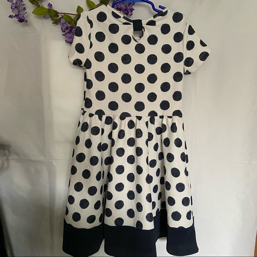H&M Little Girls fit and flare polka dot dress - Picture 4 of 7